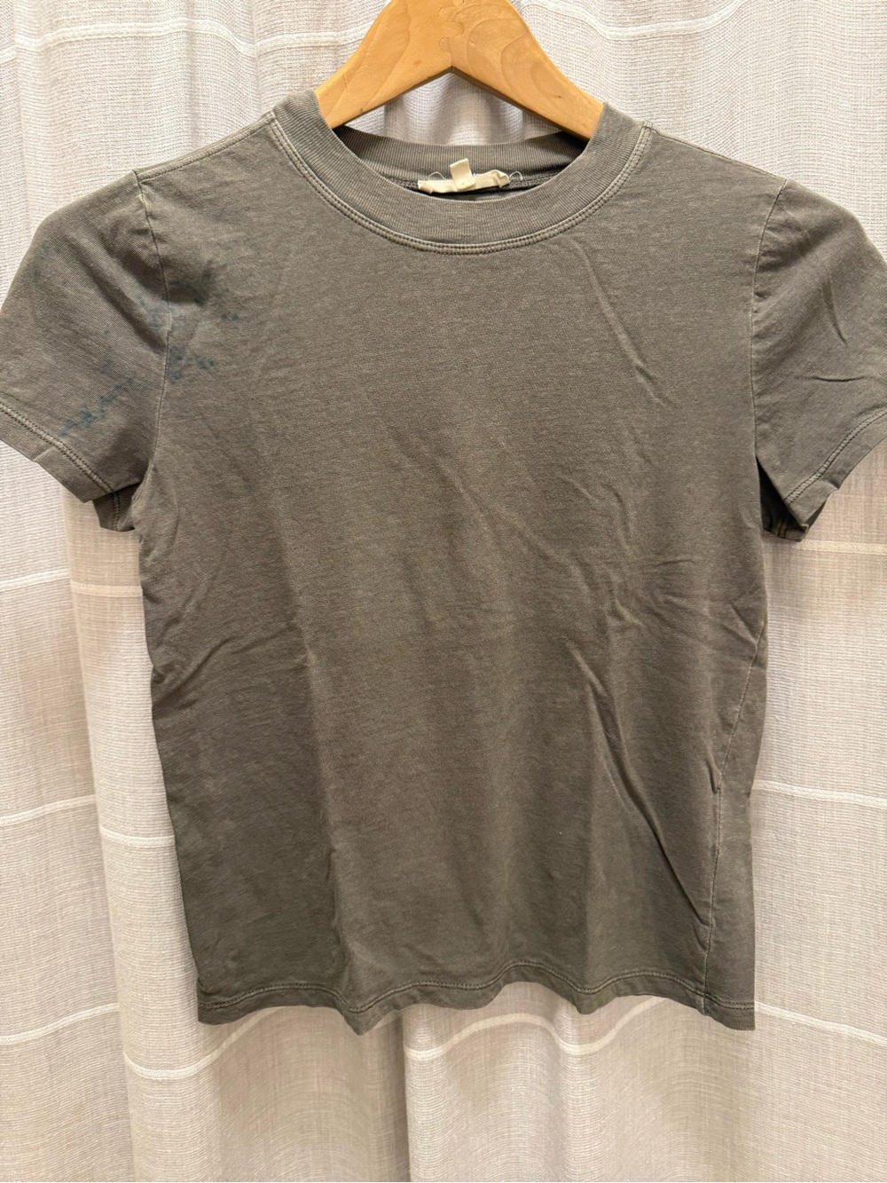 Madewell Men's Olive-Toned Short Sleeve Crewneck Tee